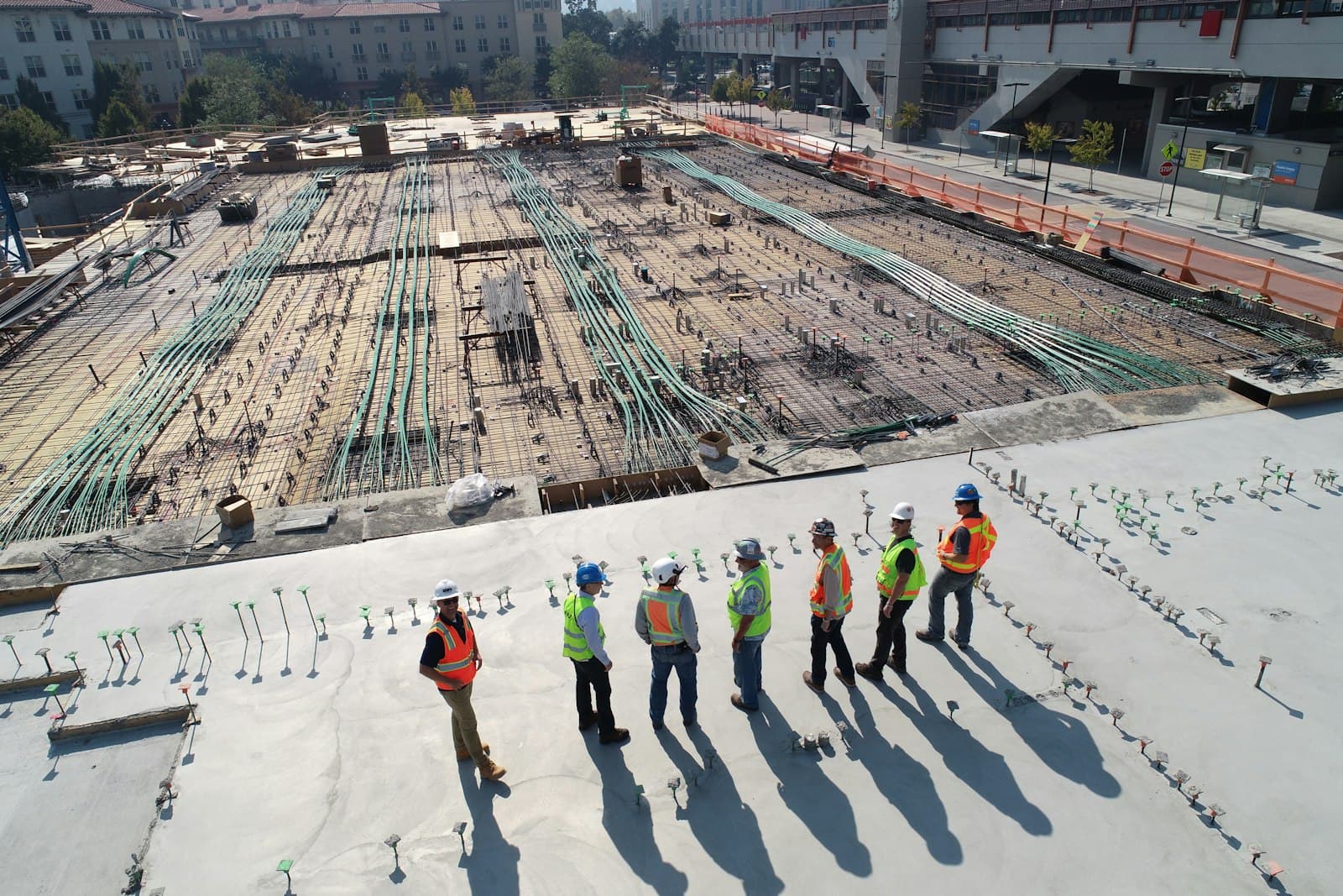 Obra de infraestructura urbana en ejecución